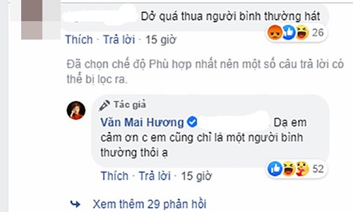 Van Mai Huong dap tra khi bi antifan che hat do hon nguoi binh thuong-Hinh-2