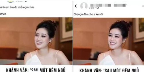 Bi mia mai phat ngon doi doi sau 1 dem, Khanh Van len tieng