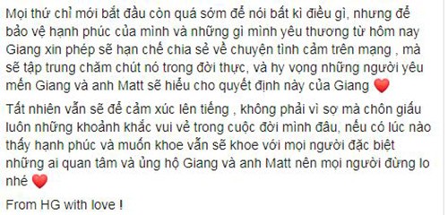 Huong Giang tiet lo phan ung cua Matt Liu khi vuong on ao-Hinh-3