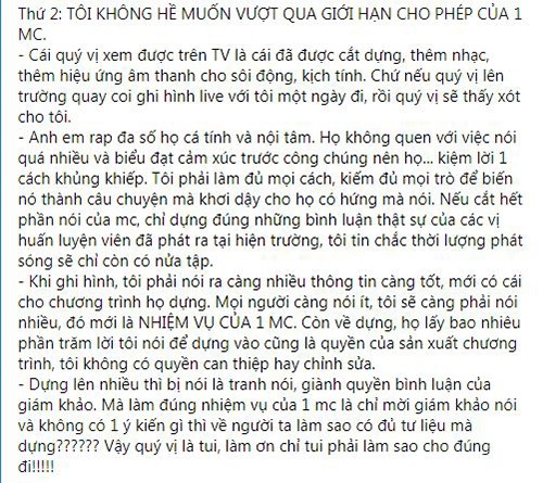 Tran Thanh buc xuc khi bi nghi khoc de dien o “Rap Viet”-Hinh-3