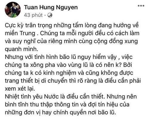 Bi nghi “dung cham” chuyen Thuy Tien di tu thien, Tuan Hung len tieng