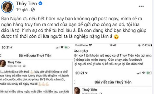 Vach tran “ke co hoi” muon ten Thuy Tien kiem chac tien tu thien