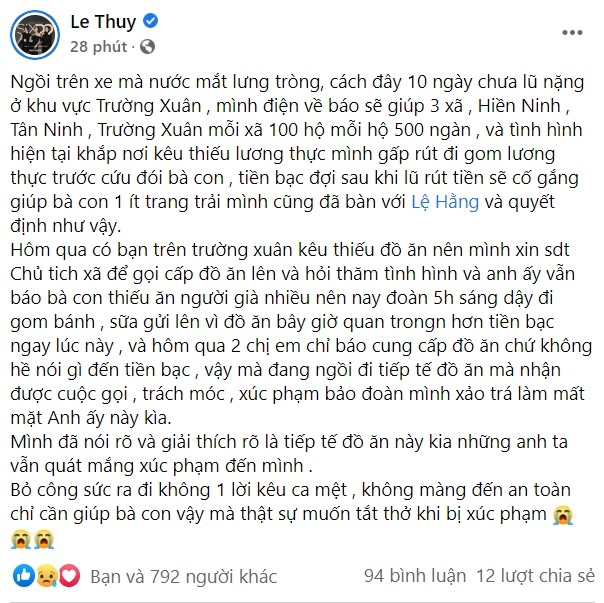 Le Thuy khoc nuc no vi bi mang 