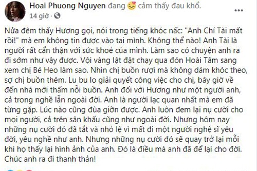 Chong danh hai Viet Huong: “Nhin ba xa Chi Tai buon ruoi”