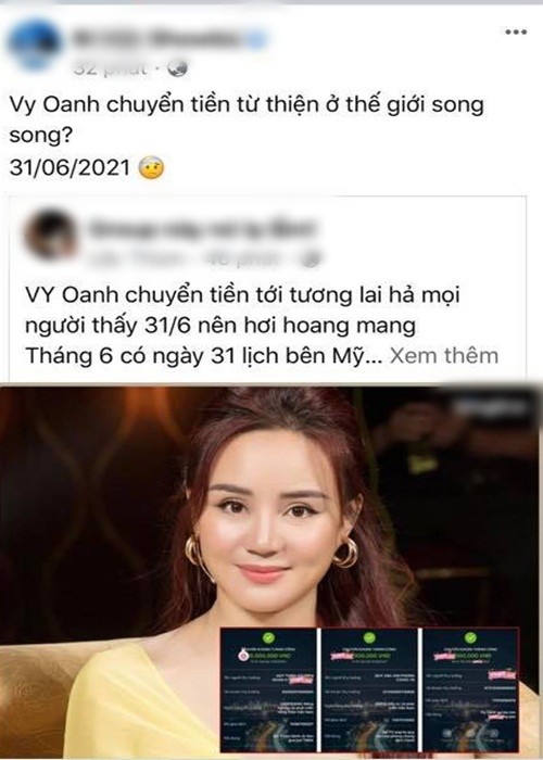 Vy Oanh buc xuc khi bi nghi dang sao ke tu thien fake