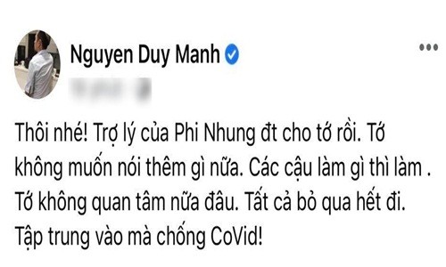 Duy Manh noi gi khi Phi Nhung phu nhan xui chui ba Phuong Hang?-Hinh-2