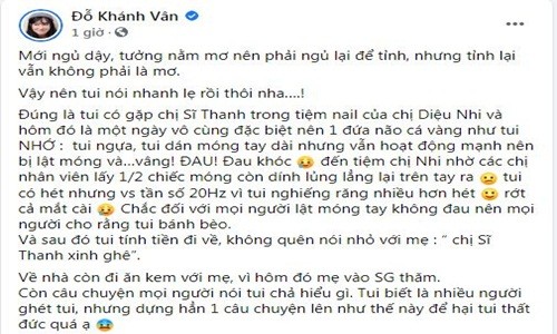 Khanh Van - Si Thanh len tieng ve tin don suyt choang nhau-Hinh-2