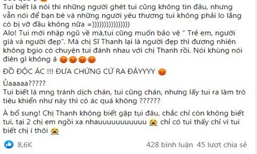 Khanh Van - Si Thanh len tieng ve tin don suyt choang nhau-Hinh-3