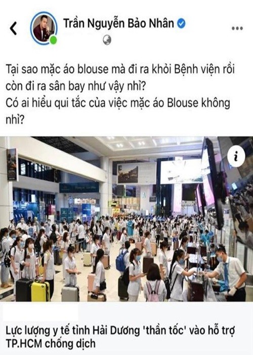 Dao dien “Gai gia lam chieu” che bai doan tiep vien y te la ai?