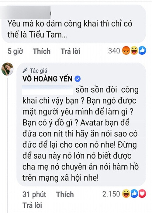 Vo Hoang Yen dap tra khi bi antifan to la tieu tam-Hinh-2