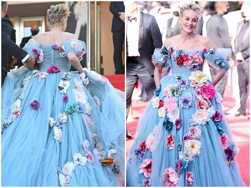 Cannes 2021 ngay 9: U70 Sharon Stone do sac cung dan mau 9X