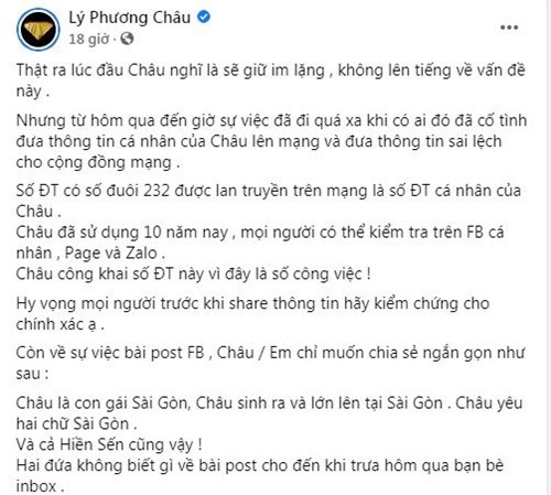 Me chong tuong lai phat ngon soc ve dich, Ly Phuong Chau len tieng-Hinh-2