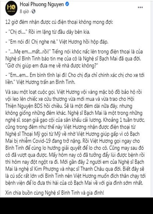 Viet Huong nua dem den benh vien lo hau su nghe si Bach Mai-Hinh-2