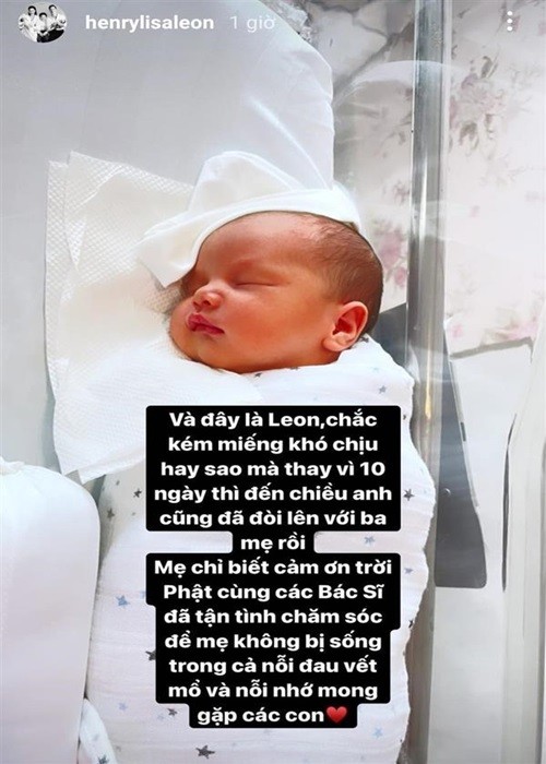 Ho Ngoc Ha ke chuyen sinh non, be Lisa phai dung ong tho-Hinh-4