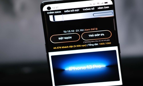 iPhone 13 chay hang ngay khi Apple mo dat coc tai Viet Nam