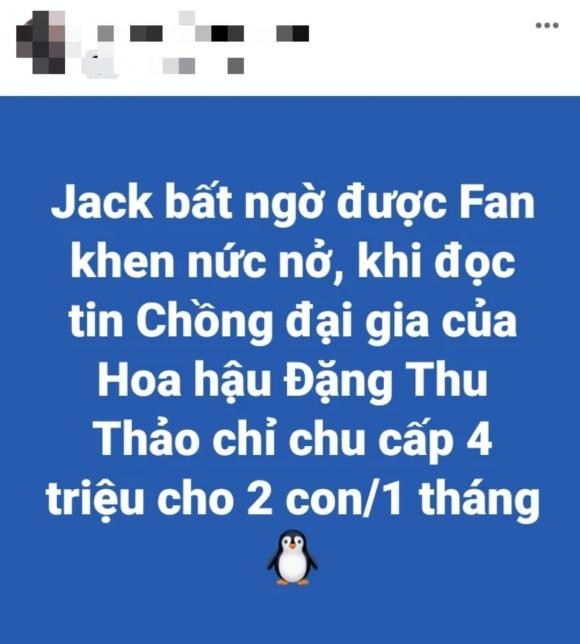 Jack bi 'reo goi' vao on ao ly hon cua Dang Thu Thao, lien quan gi?