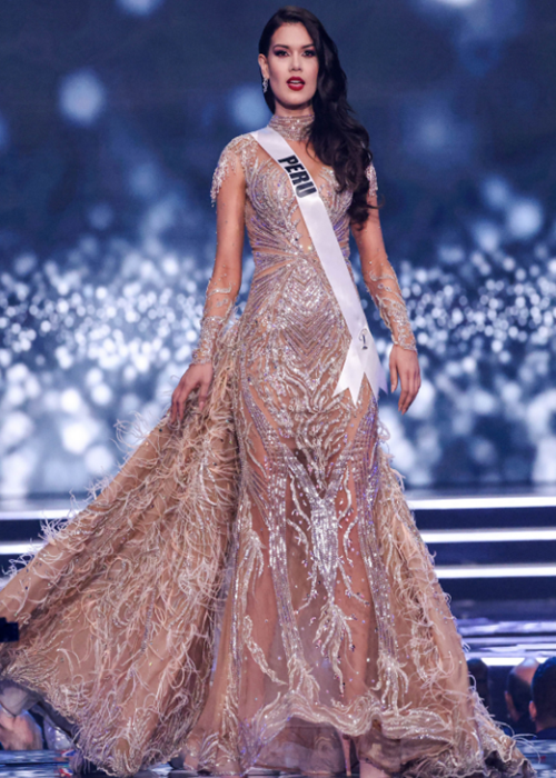 Kim Duyen va dan thi sinh dien vay da hoi thi ban ket Miss Universe-Hinh-9