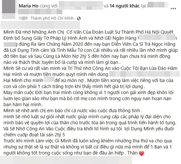 Tra Ngoc Hang noi gi khi bi Oanh Yen to quyt no 2,5 ty?-Hinh-2