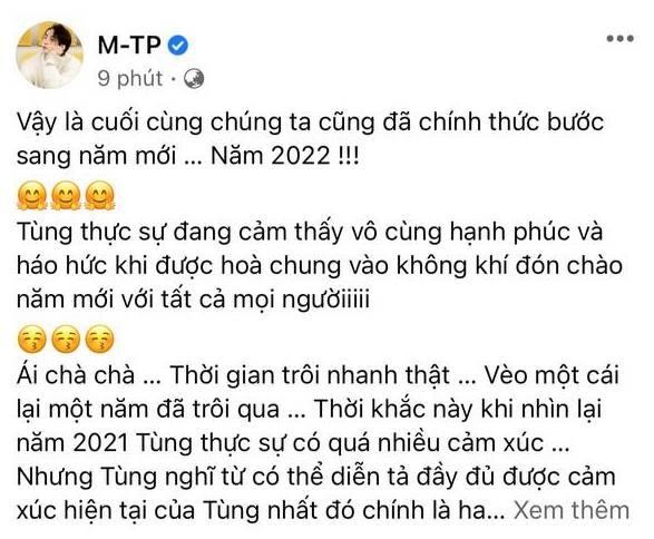 Son Tung 'mo bat' 2022 bang tam thu dai, goi gon cam xuc