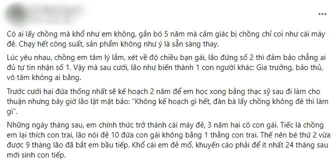 Lay chong gia truong, vo bi ep mo de lien tiep chi de kiem thang cu