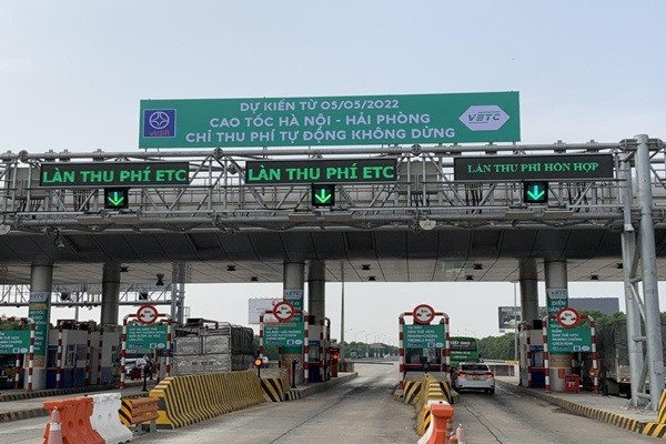 Lui thoi diem thu phi tu dong cao toc Ha Noi - Hai Phong