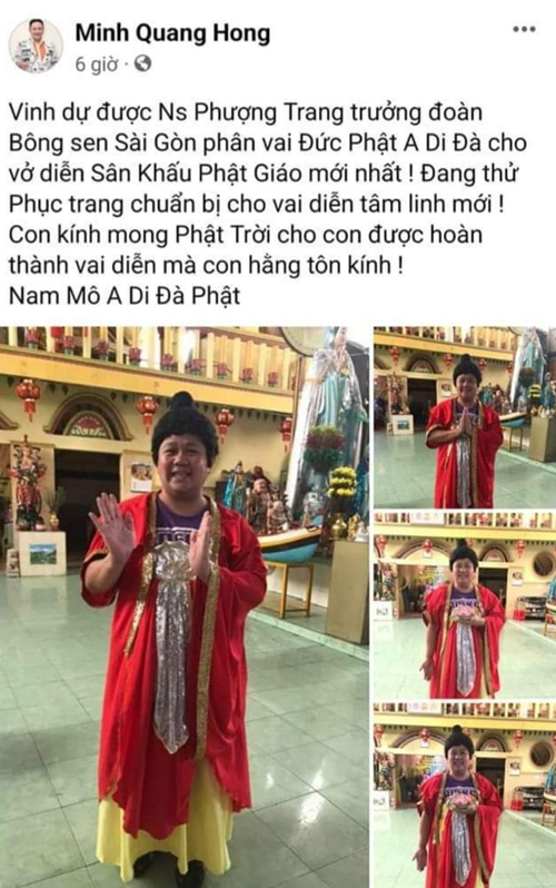 Minh Beo khoe duoc phan vai Duc Phat, thuc hu the nao?