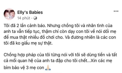 Elly Tran to chong ngoai tinh, ep con sang ngu voi “tieu tam”-Hinh-3