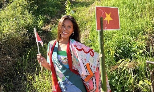 Thach Thu Thao vang mat trong bang du doan Miss Earth 2022-Hinh-2
