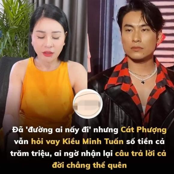 Cat Phuong buc xuc khi bi noi vay tien Kieu Minh Tuan