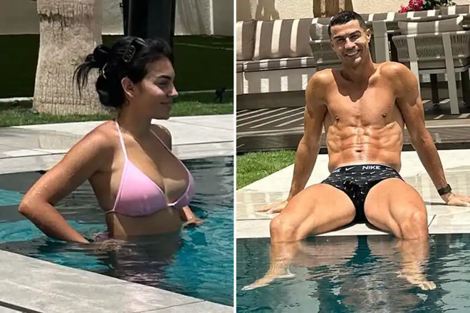 Ronaldo va ban gai khoe body nong bong o be boi