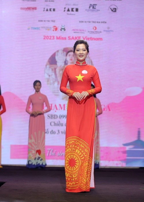 Nhan sac Pham Thien Nga dang quang Miss Sake Viet Nam 2023-Hinh-3