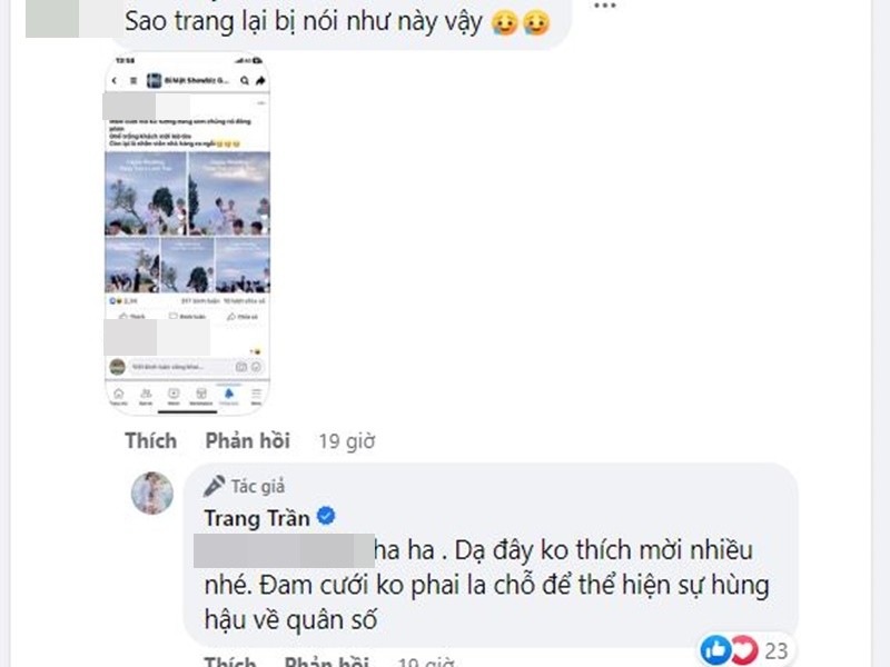 Bi nghi thue nguoi du dam cuoi, Trang Tran noi gi?-Hinh-3