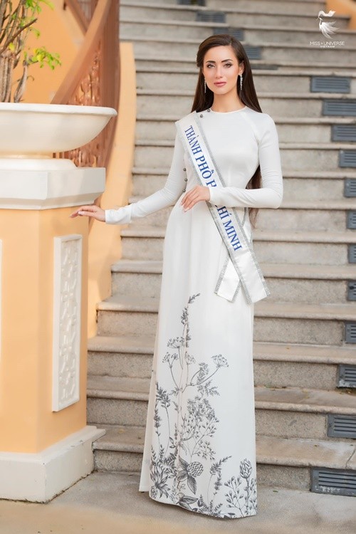 Dan thi sinh Miss Universe Vietnam rang ro voi ao dai truoc chung ket-Hinh-8