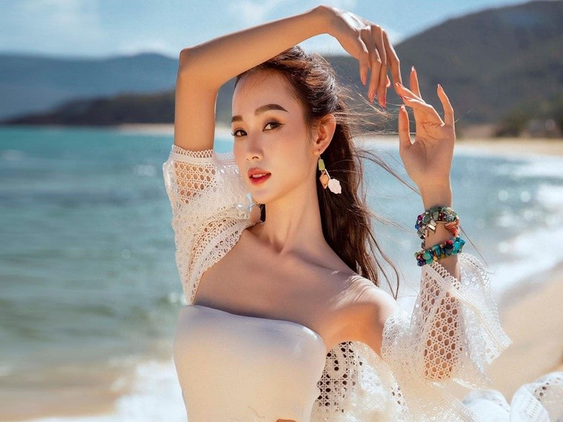 Nhan sac thi sinh Miss Earth Vietnam 2023 duoc Truong Ngoc Anh khen ngoi-Hinh-7