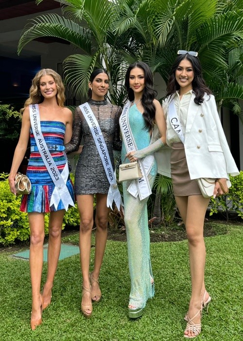 Di thi Miss Universe 2023 giua lum xum, Bui Quynh Hoa hien the nao?-Hinh-10