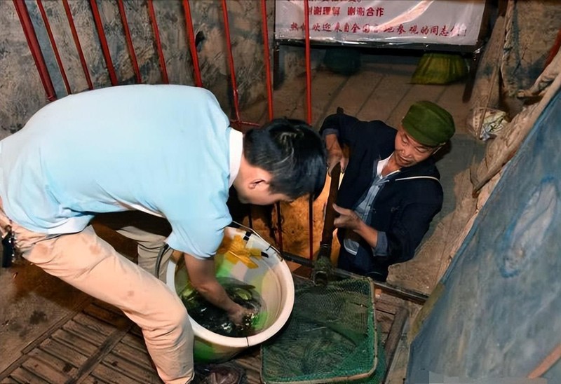 Dao gieng trong san, ong lao phat hien “dong nuoc la” xanh ngat-Hinh-2