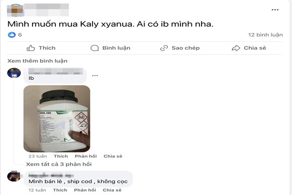 Tu cac vu an dau doc chet nguoi, mua xyanua sao qua de dang?