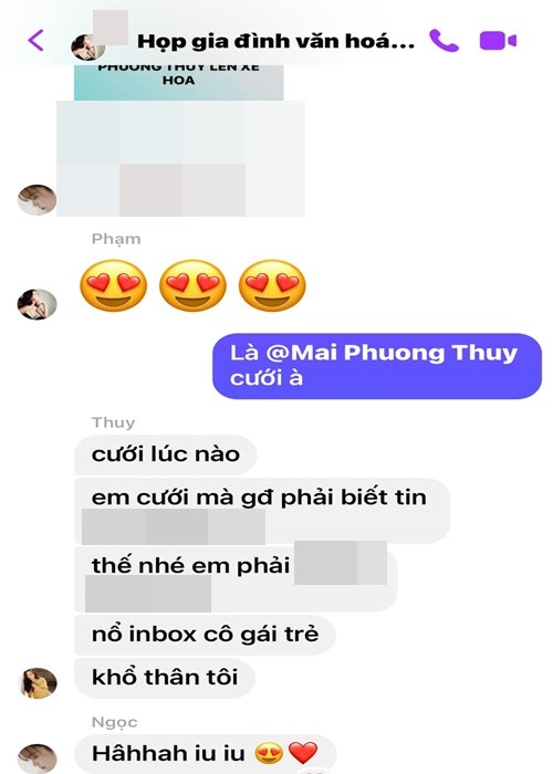 Phan ung cua Mai Phuong Thuy truoc tin don sap ket hon