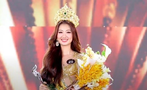 Vo Le Que Anh dang quang  Miss Grand Vietnam 2024