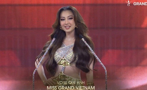 Que Anh trang tay, dai dien An Do dang quang Miss Grand International 2024