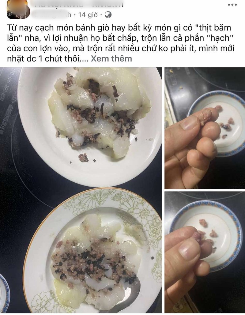 Vu phat hien hach lon trong banh gio, chuyen gia canh bao