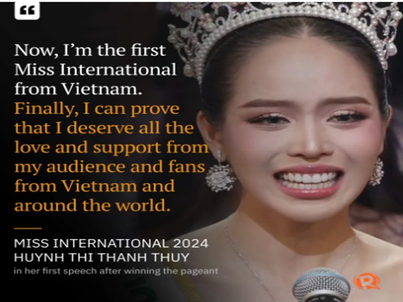 Bao quoc te ram ro dua tin Thanh Thuy dang quang Miss International 2024-Hinh-2