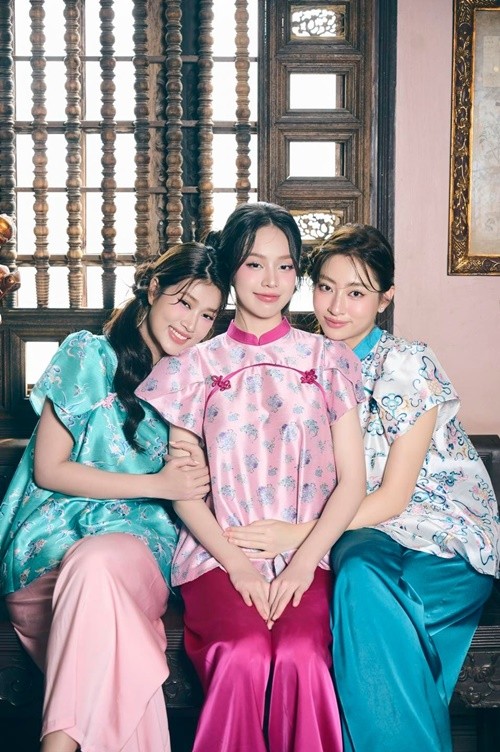 Tet Nguyen dan 2025, my nhan Viet dua nhau dien ao dai-Hinh-5