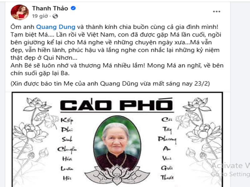 Me ca si Quang Dung qua doi, dan sao Viet chia buon-Hinh-3