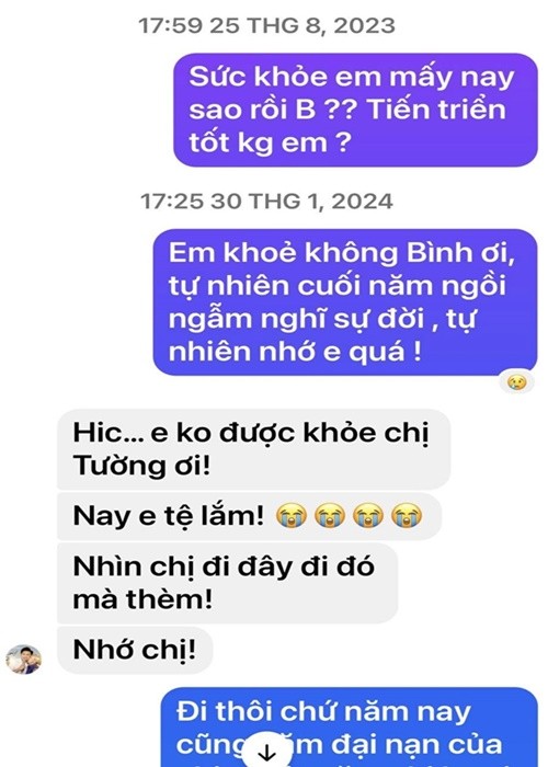 MC Cat Tuong chia se hinh anh Quy Binh khi con tri benh-Hinh-4