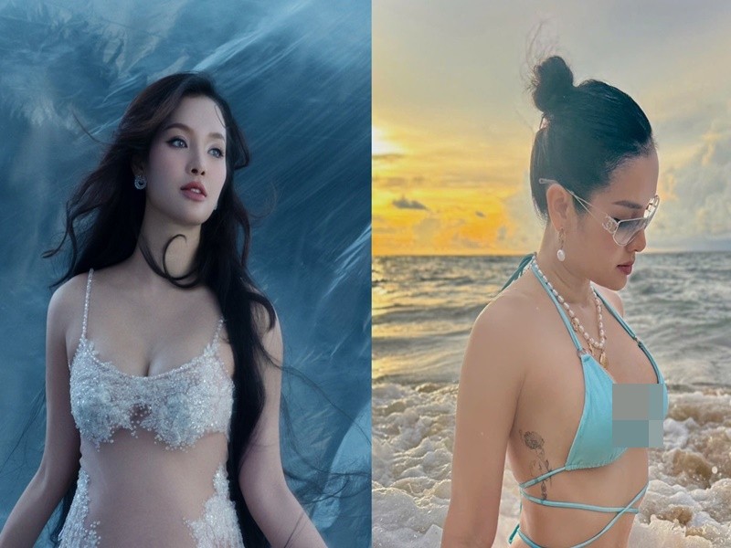 Phuong Trinh Jolie dien bikini khoe eo san chac sau it thang sinh con-Hinh-3