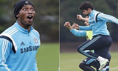 Clip Drogba tau hai trong buoi tap cua Chelsea