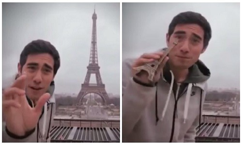 Man ao thuat lam bien mat thap Eiffel kho tin