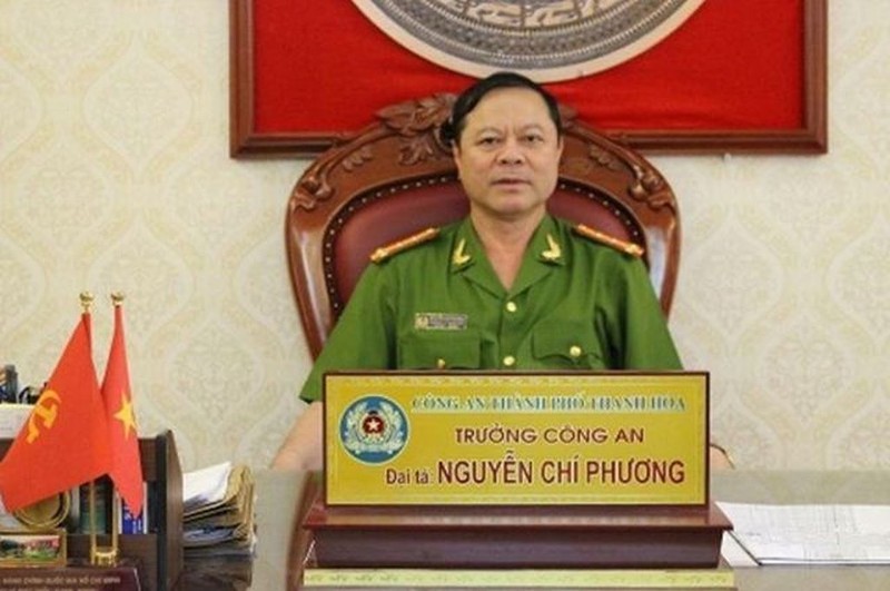 Cuu Truong Cong an TP Thanh Hoa nhan tien chay an 