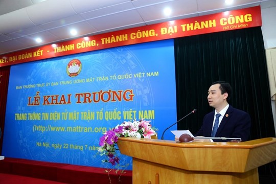 Khai truong Trang thong tin dien tu moi Mat tran To quoc Viet Nam-Hinh-4